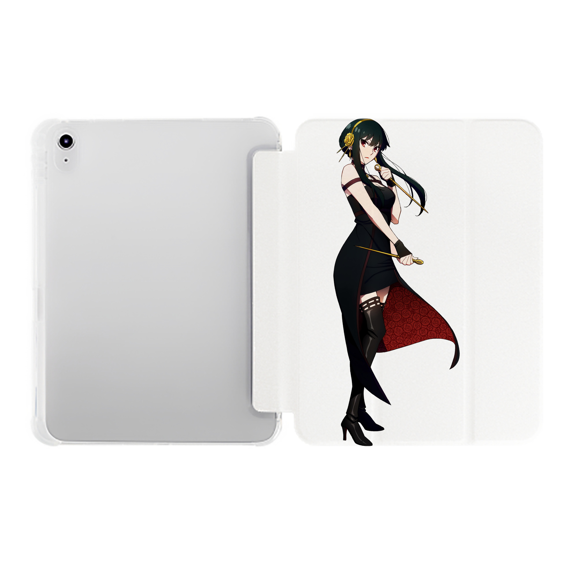 （画像用） SPY×FAMILY间谍家家酒 IPad ケース ペン収納付き 三つ折りスタンド PUレザー×シリコン 対応機種9.5/10.5/10.9インチ